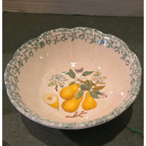 Large Serving Round Pasta/ Fruit Bowl ๐ design 9" dia Himark Made In Italy - Picture 2 of 6